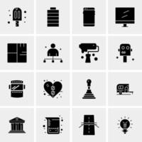 16 Universal Business Icons Vector Creative Icon Illustration to use in web and Mobile Related project