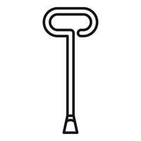 Blacksmith steel tool icon, outline style vector