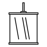 Room lamp icon, outline style vector