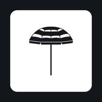 Beach umbrella icon, simple style vector