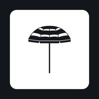 Beach umbrella icon, simple style vector