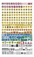 Vector graphic of  US Traffic signs