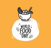 Vector graphic of  world food day campaign