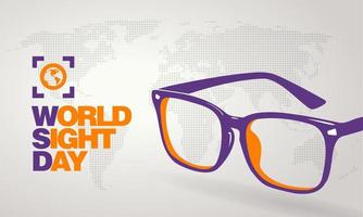 Vector graphic of  world sight day campaign