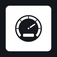 Tachometer icon in simple style vector