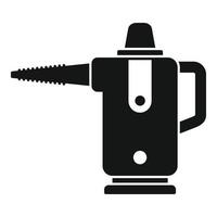 Robot steam cleaner icon, simple style vector