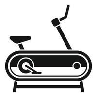 icono de bicicleta estática para ciclistas, estilo simple vector