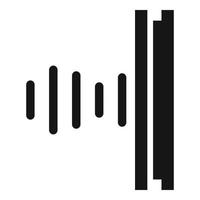 Soundproofing studio icon, simple style vector