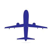 plantilla de logotipo de diseño de ilustración vectorial de icono de avión, logotipo de empresa de avión, logotipo de viaje, vector