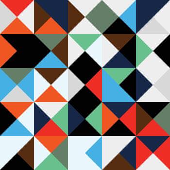 patrón de bauhaus en forma de rectángulo geométrico. diseño vectorial y plantilla de arte moderno vector