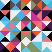 Geometric Rectangle shape Bauhaus pattern. Vector design and modern art template