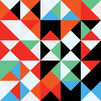 Geometric Rectangle shape Bauhaus pattern. Vector design and modern art template