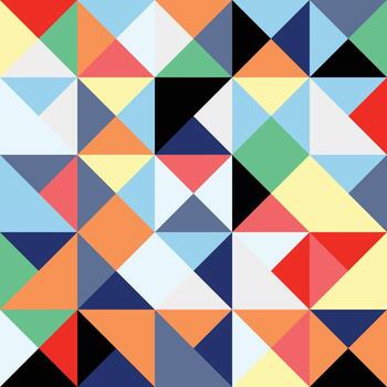 patrón de bauhaus en forma de rectángulo geométrico. diseño vectorial y plantilla de arte moderno vector