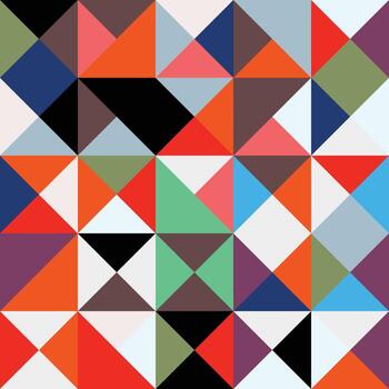 patrón de bauhaus en forma de rectángulo geométrico. diseño vectorial y plantilla de arte moderno vector