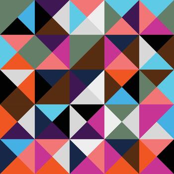 patrón de bauhaus en forma de rectángulo geométrico. diseño vectorial y plantilla de arte moderno vector