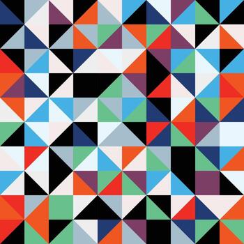 patrón de bauhaus en forma de rectángulo geométrico. diseño vectorial y plantilla de arte moderno vector