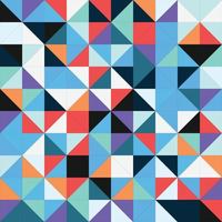 Geometric Rectangle shape Bauhaus pattern. Vector design and modern art template