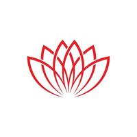 Lotus flower logo vector