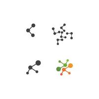 molecule logo vector