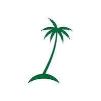 Palm tree summer illustration vector