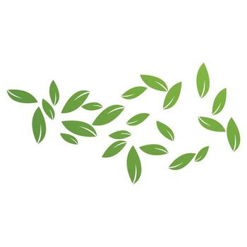 vector de caída de hoja