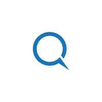 logotipo de la letra q vector