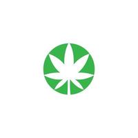 icono de hoja de cannabis vector