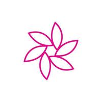 logo de flor de loto vector