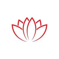 logo de flor de loto vector