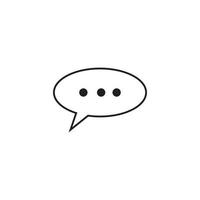 Speech bubble icon vector