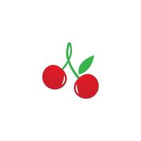 vector de logotipo de cereza