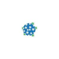 Bacterial Virus icon vector