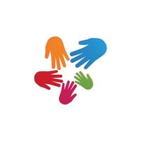 hand care logo vector