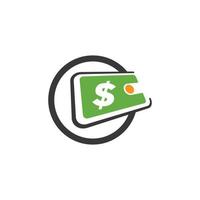 Wallet logo illustration vector