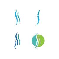 Spine diagnostics symbol logo vector