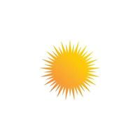 logotipo de ilustración de sol vector