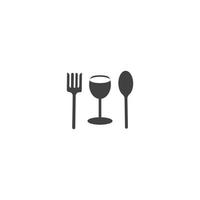 fork and spoon icon vector