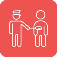 Checking Line Round Corner Background Icons vector