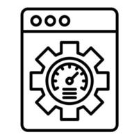 Efficiency Line Icon vector