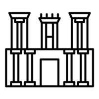 Petra Line Icon vector