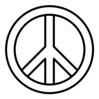 Peace Line Icon vector