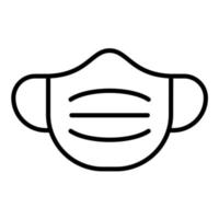 Mask Line Icon vector