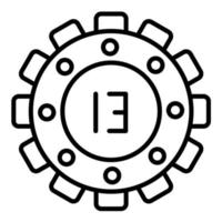 Doomsday Vault Line Icon vector