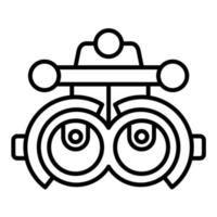 Phoropter Line Icon vector