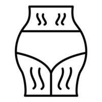 Stretchmarks Line Icon vector