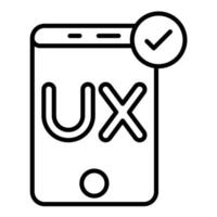 User Experience Line Icon vector