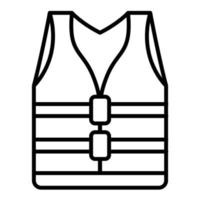 Life Jacket Line Icon vector