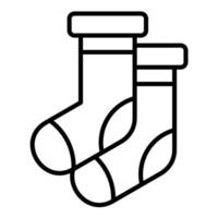 Baby Socks Line Icon vector