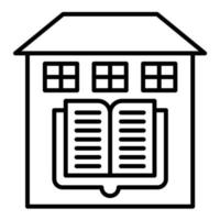 Home Education Line Icon vector