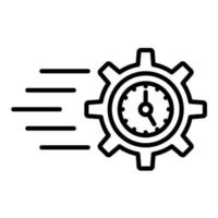 Time Management Line Icon vector